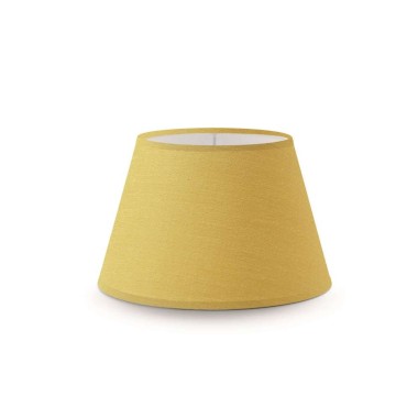Paralume in tessuto per lampada o lampadario colore giallo oro, portalampada E14