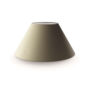 Paralume in stoffa per lampada o lampadario colore sabbia, portalampada E14