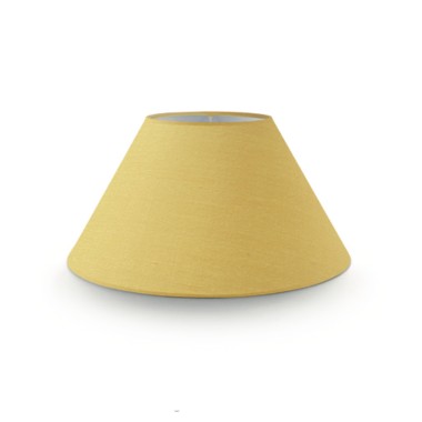 Paralume in stoffa per lampada o lampadario colore giallo oro, portalampada E14