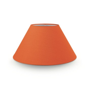 Paralume in stoffa per lampada o lampadario colore arancione, portalampada E14