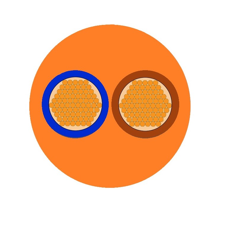 CAVO EXTRAFLESSIBILE EFA 2X1,50 ARANCIO CAVO EXTRAFLESSIBILE EFA 2X1,50 ARANCIO