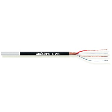 Cavo Microfonico tasker® C286 2x0,22 mm² | Low Capacitance 3,8mm
