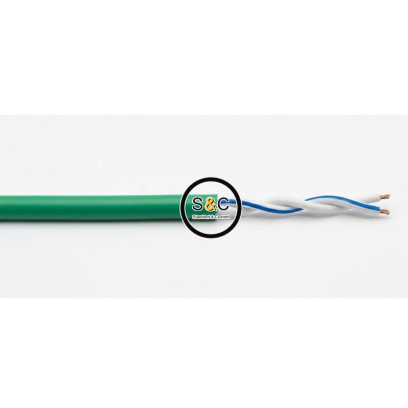Cavo Videocitofonico VCT121 verde 1x2x1 mmq | Interno ed Esterno CPR Eca